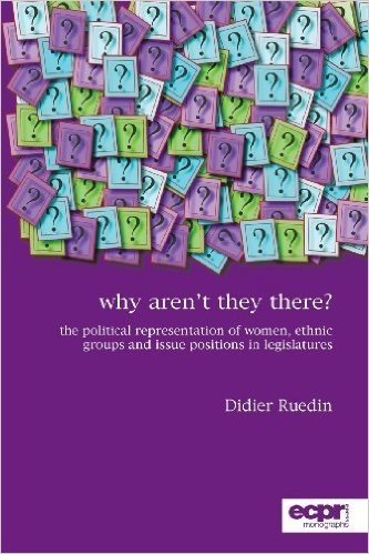 Why Aren't They There?: The Political Representation of Women, Ethnic Groups and Issue Positions in Legislatures
