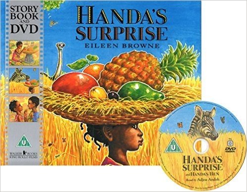 英文原版绘本 Handa's Surprise 汉娜的惊喜(书+DVD)  廖彩杏书单