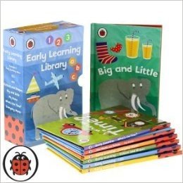 Ladybird Early Learning Library - Seven book titles set, Counting, Letters, Colours & Shapes, Time, Size, My Home & Everyday Words