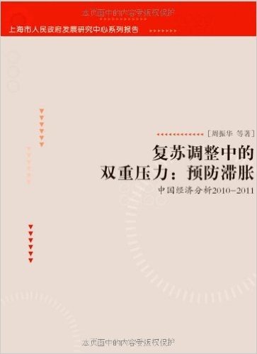 复苏调整中的双重压力•预防滞涨:中国经济分析2010-2011