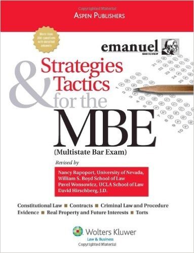 Strategies & Tactics for the MBE, 2010