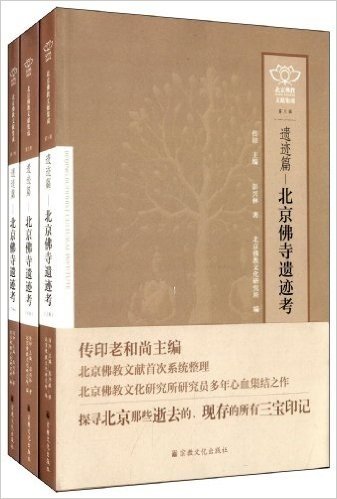 北京佛教文献集成:北京佛寺遗迹考(套装共3册)
