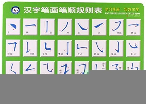 汉字笔画笔顺规则表