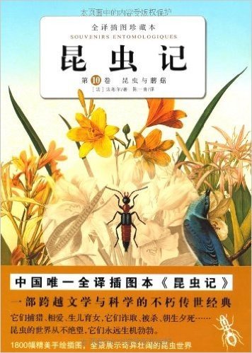 昆虫记(第10卷):昆虫与蘑菇(全译插图珍藏本)