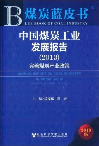 煤炭蓝皮书·中国煤炭工业发展报告(2013):完善煤炭产业政策