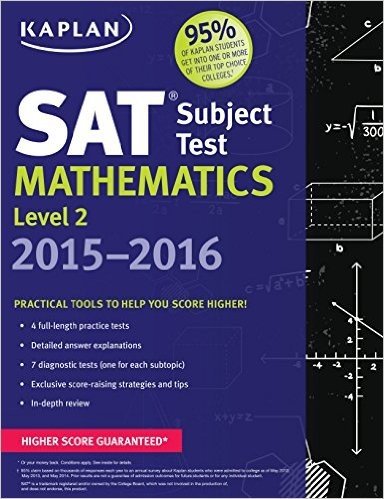 Kaplan SAT Subject Test Mathematics Level 2 2015-2016