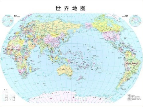 世界地图(比例尺1:35000000)