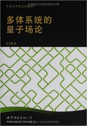 牛津大学研究生教材:多体系统的量子场论