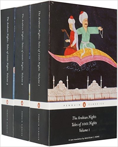 英文原版 The Arabian Nights: Tales Of 1,001 Nights:Volume 1，Volume 2，Volume 3天方夜谭一千零一夜英文版3本一套 企鹅经典版本（阿拉伯童话故事） (一千零一夜)