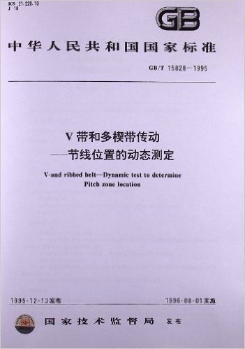 V带和多楔带传动:节线位置的动态测定(GB/T 15828-1995)