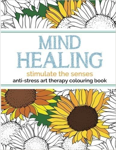 英文原版 Mind Healing Anti-Stress Art Therapy Colouring Book : Stimulate the Senses抗压艺术治疗：刺激感官