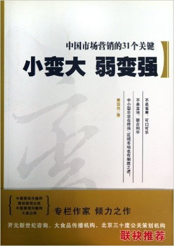 小变大弱变强(中国市场营销的31个关键)