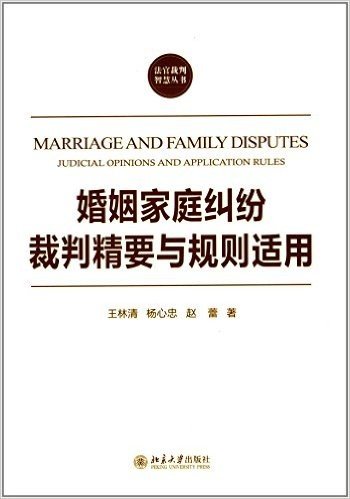 婚姻家庭纠纷裁判精要与规则适用