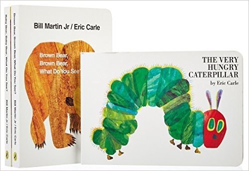 (进口原版)卡尔爷爷的经典绘本:毛毛虫+棕熊系列Eric,Carle(全纸板套装共3册）
