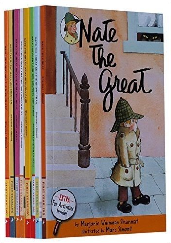 英文原版 Nate the Great 套装了不起的小侦探内特1-8册 汪培珽书单 章节书 (了不起的小侦探内特)