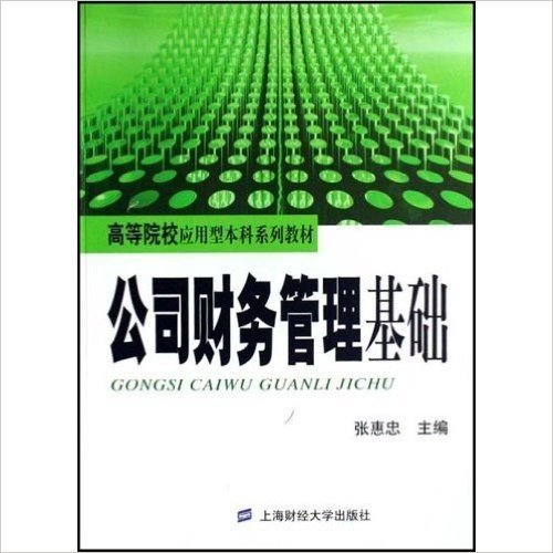 高等院校应用型本科系列教材•公司财务管理基础