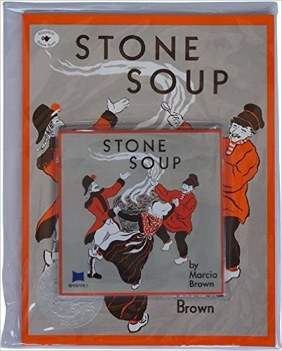 JYBOOKS 英文原版 Stone Soup 凯迪克银奖 汪培珽第2阶段 （附JY唱歌版CD）石头汤