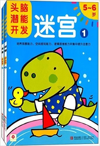 邦臣小红花·头脑潜能开发:迷宫(5-6岁)(套装共2册)