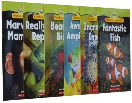 Science Vocabulary Readers: Animal Groups 6册全套 英文原版自然科学科普 动物篇 Really Cool Reptiles/Awesome Amphibians/Fantastic Fish/Incredible Insects/Marvelous Mammals/Beautiful Birds 超酷的爬行动物/神奇的两栖动物/奇妙的鱼类/不可思议的虫类/了不起的哺乳类动物/美丽的鸟类 (Science Vocabulary Readers)