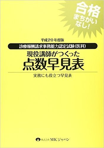 現役講師が作った点数早見表 診療報酬請求事務能力認定試験(医科) 平成20年度版