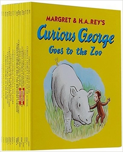 英文原版Curious George Picture Books 好奇猴乔治 少儿英语绘本 16册 (Curious George)