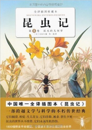 昆虫记第8卷:昆虫的几何学(全译插图珍藏本)