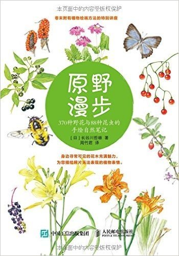 原野漫步:370种野花与88种昆虫的手绘自然笔记
