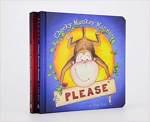 顽皮猴学礼貌精装童书2册套装 英文原版 Cheeky Monkey Manners 纸板书 Please&Thank you