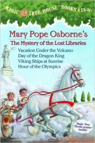Magic Tree House Boxed Set, Books 13-16: Vacation Under the Volcano, Day of the Dragon King, Viking Ships at Sunrise, and Hour of the Olympics