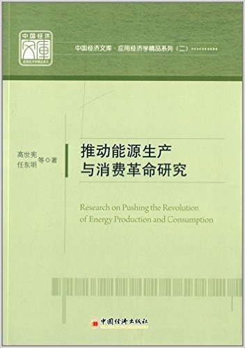 中国经济文库·应用经济学精品系列:推动能源生产和消费革命研究