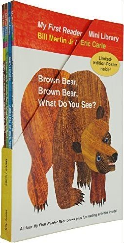 英文原版 Eric Carle 艾瑞卡尔 无CD版 4册熊 棕色的熊,你在看什么?/Brown Bear Brown Bear What Do You See ?/Polar Bear Polar Bear What Do You Hear ?/Pandan Bear Panda Bear What Do You See ?/Baby Bear Baby Bear What Do You See