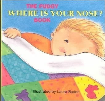 英文原版 The Pudgy Where Is Your Nose? Book 你的鼻子在哪里0-3岁小宝宝纸板书