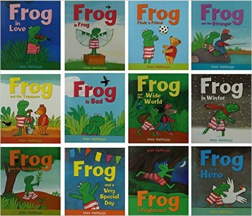 英文原版 Frog is Frog by Max Velthuijs 马克斯·维尔修思 青蛙弗洛格 12册全套儿童绘本 Frog is Frog我就是喜欢我/Frog is Frightened弗洛格吓坏了/Frog and the Stranger弗洛格和陌生人/Frog is a hero弗洛格是个英雄/Frog in Love爱的奇妙滋味/Frog and the Birdsong鸟儿在歌唱/Frog in Winter冬天里的弗洛格/Frog and the WideWorld弗洛格去旅行/Fro