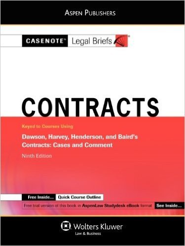 Contracts Dawson Harvey Henderson Baird 9th Edition