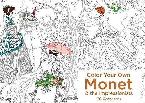Color Your Own Monet and the Impressionists 20 Postcards