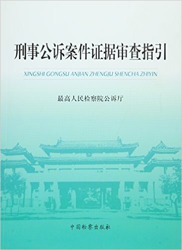 刑事公诉案件证据审查指引