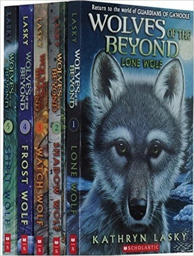 英文原版绝境狼王系列 Wolves Of The Beyond by kathryn Lasky 凯瑟琳•拉丝基著 孤独的小狼/影子/守卫火山/星梯的召唤/冰川狼魂 Lone Wolf/Shadow Wolf/Watch Wolf/Frost Wolf/Spirit Wolf5本全套(8岁以上) (绝境狼王)
