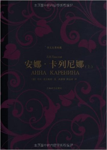 译文名著典藏:安娜·卡列尼娜(套装共2册)