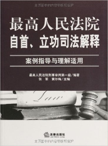 最高人民法院自首、立功司法解释:案例指导与理解适用