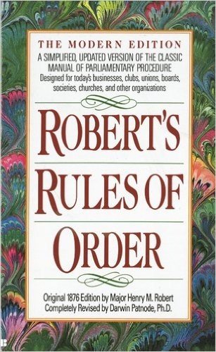 Robert's Rules of Order