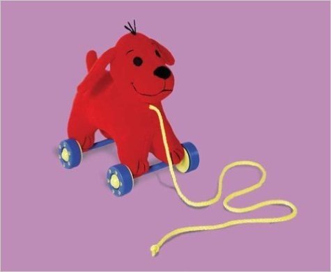 Clifford Small Red Puppy Pull Toy On Wheels