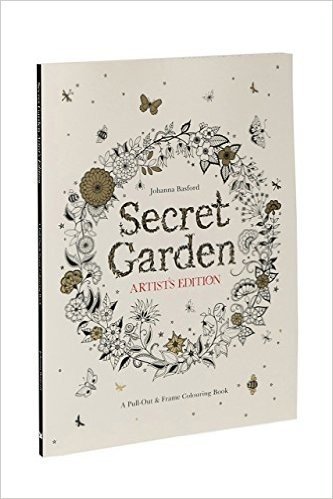 秘密花园 艺术家版 大开本 意大利印刷 Secret Garden Artist's Edition: A Pull-Out and Frame Colouring Book